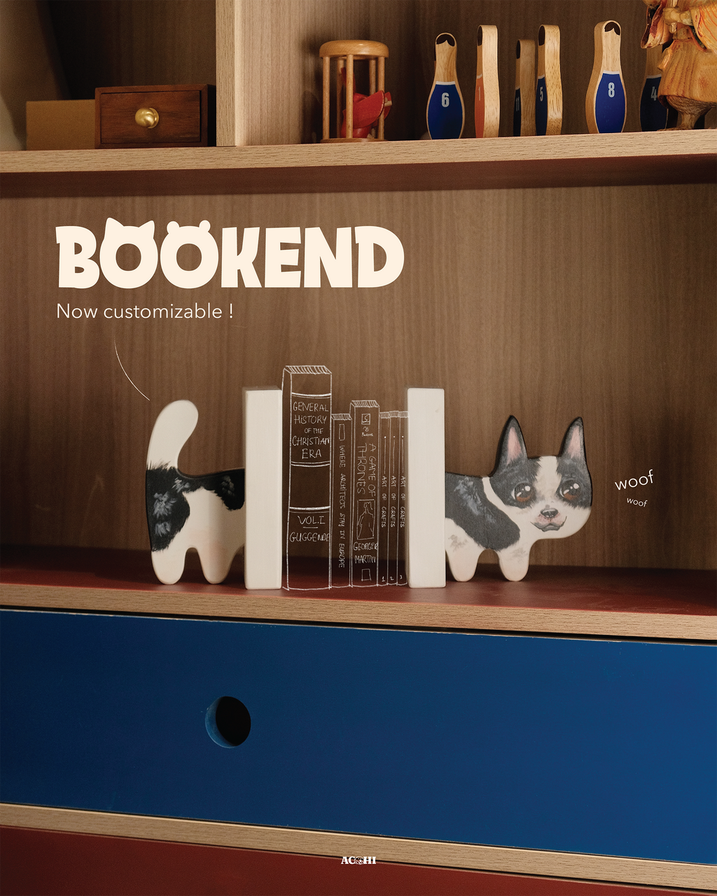 Custom Pet Bookend