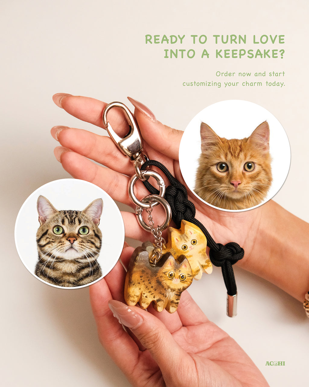 Custom Pet Charm – Handmade Wooden Charm Gift