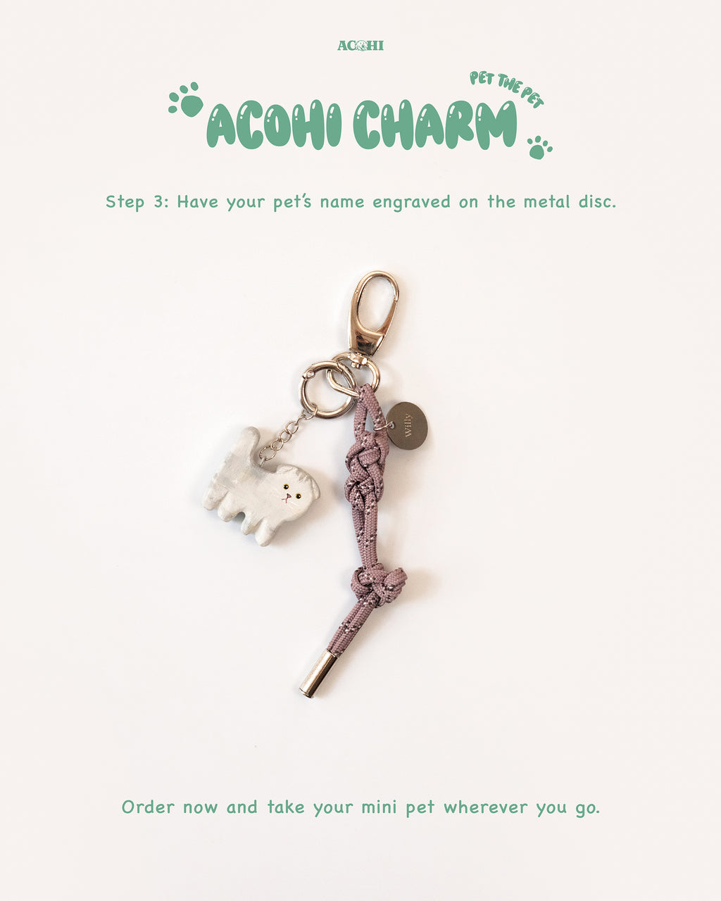 Custom Pet Charm – Handmade Wooden Charm Gift