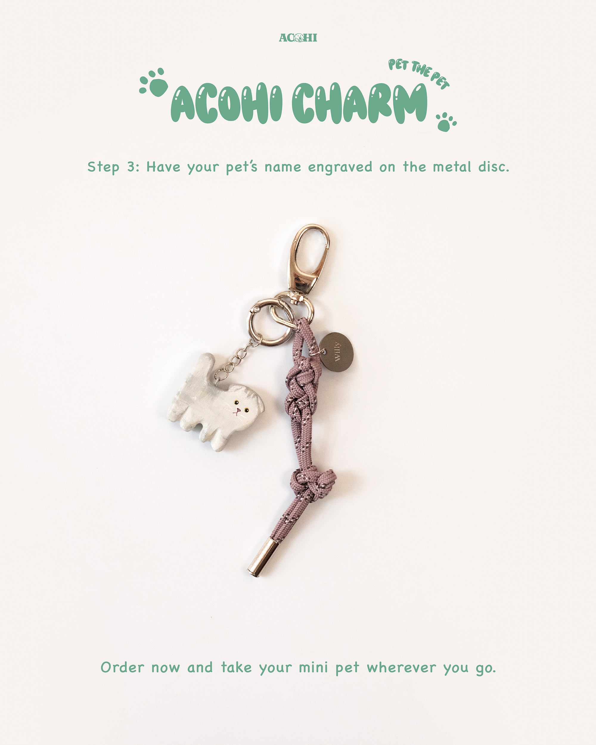 Custom Pet Charm – Handmade Wooden Charm Gift