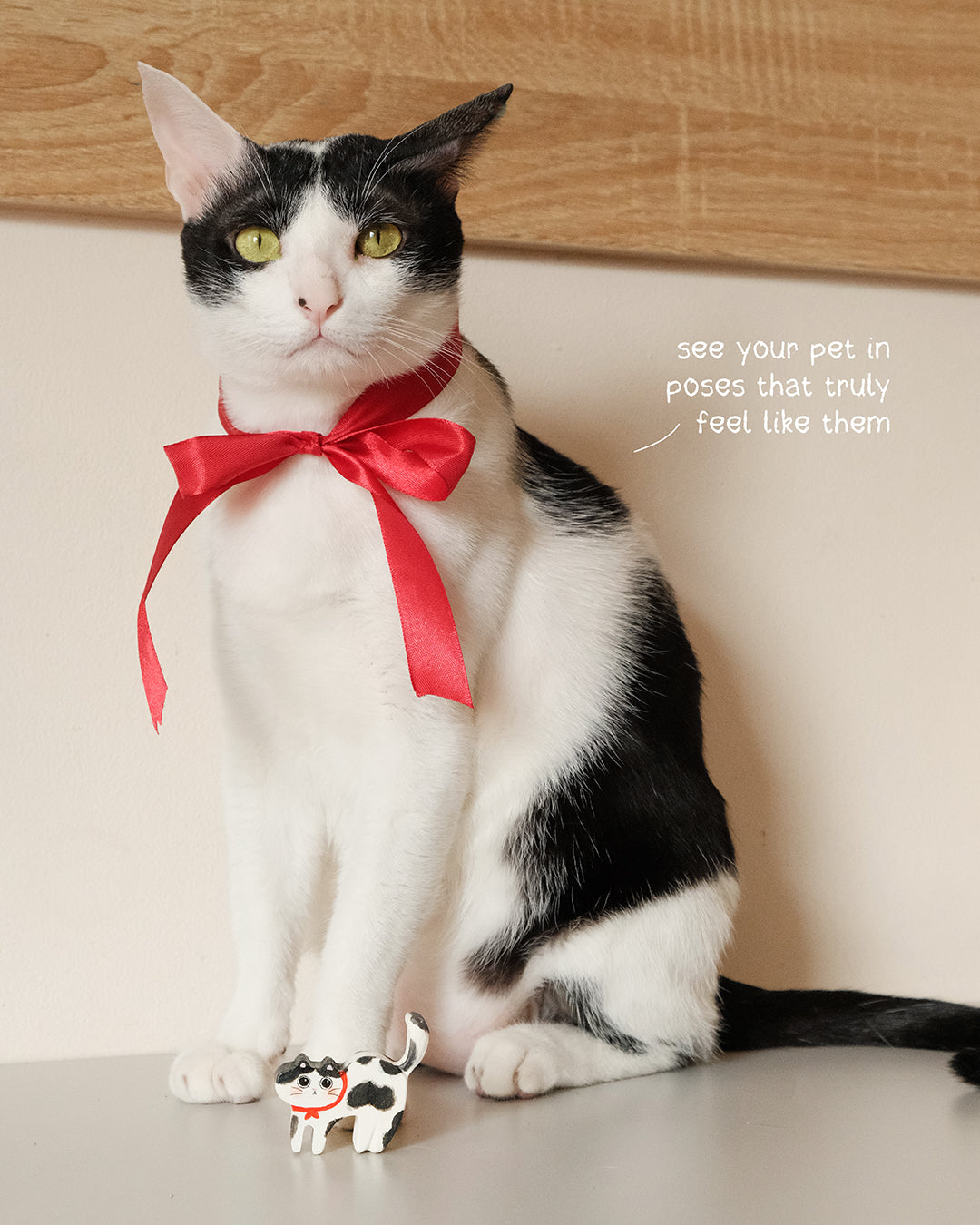 Custom Pet Charm – Handmade Wooden Charm Gift (Cat Edition)